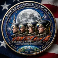 👩🏻‍🚀A TRIBUTE TO THE EXPLORERS - 🚀Artemis II Lunar Legacy Commemorative Coin🌙 thumbnail 1