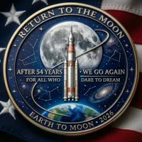 👩🏻‍🚀A TRIBUTE TO THE EXPLORERS - 🚀Artemis II Lunar Legacy Commemorative Coin🌙 thumbnail 2