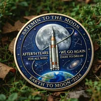 👩🏻‍🚀A TRIBUTE TO THE EXPLORERS - 🚀Artemis II Lunar Legacy Commemorative Coin🌙 thumbnail 9