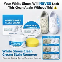 🔥2026 Summer Hot Sale 50% OFF🔥White Shoes Solid Clean Cream thumbnail 2