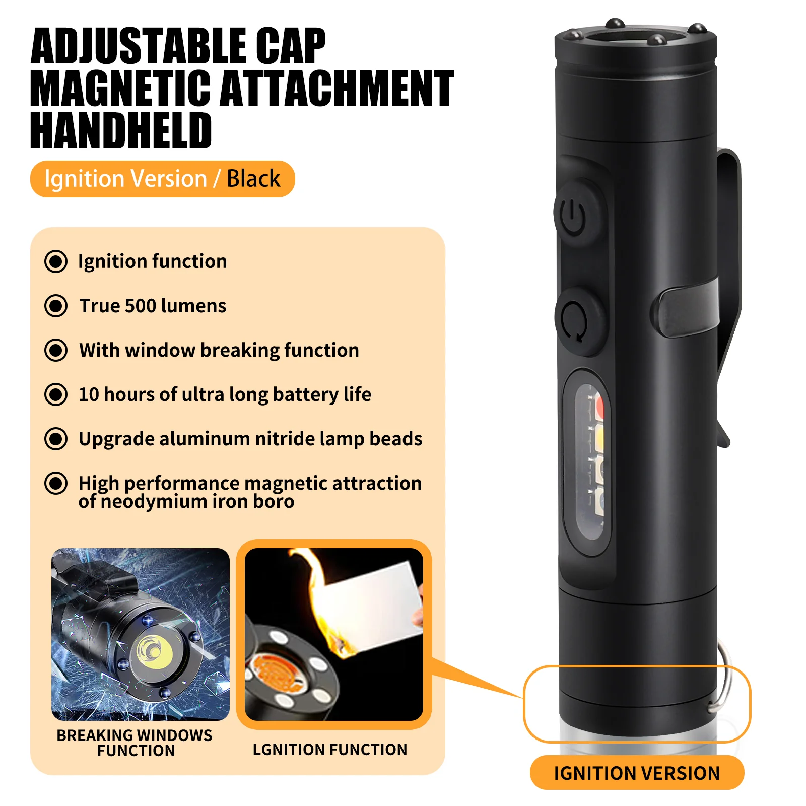 ⚡ 50% OFF – Compact Multifunctional Aluminum Flashlight thumbnail 14