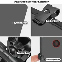 🚗LAST DAY 50% OFF🔥Universal Car Sun Visor With Polarized Glare Protection thumbnail 2