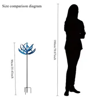 🔥🔥Hot Deal Summer SALE OFF UP TO 60%🔥🔥Metal Wind Spinner Rotating Garden Courtyard Decoration No Battery thumbnail 4