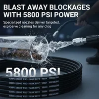🔥🔥Hot Deal Summer SALE OFF UP TO 50%🔥🔥High-Pressure Sewer Jetter Hose with Nozzle thumbnail 3