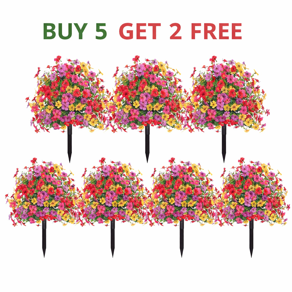 🔥🔥HOT DEAL SUMMER SALE OFF UP TO 50%🔥🔥Eucalyptus Flower Artificial Fake Violet Flower Ground Stake thumbnail 11