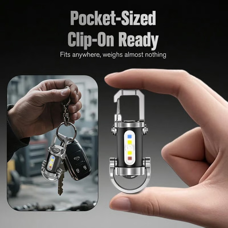 🔥Last Day 50% OFF🔥Portable Rechargeable Bright Keychain Flashlight