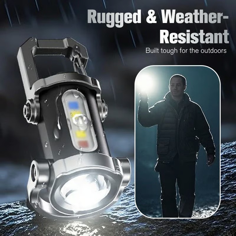 🔥Last Day 50% OFF🔥Portable Rechargeable Bright Keychain Flashlight thumbnail 5