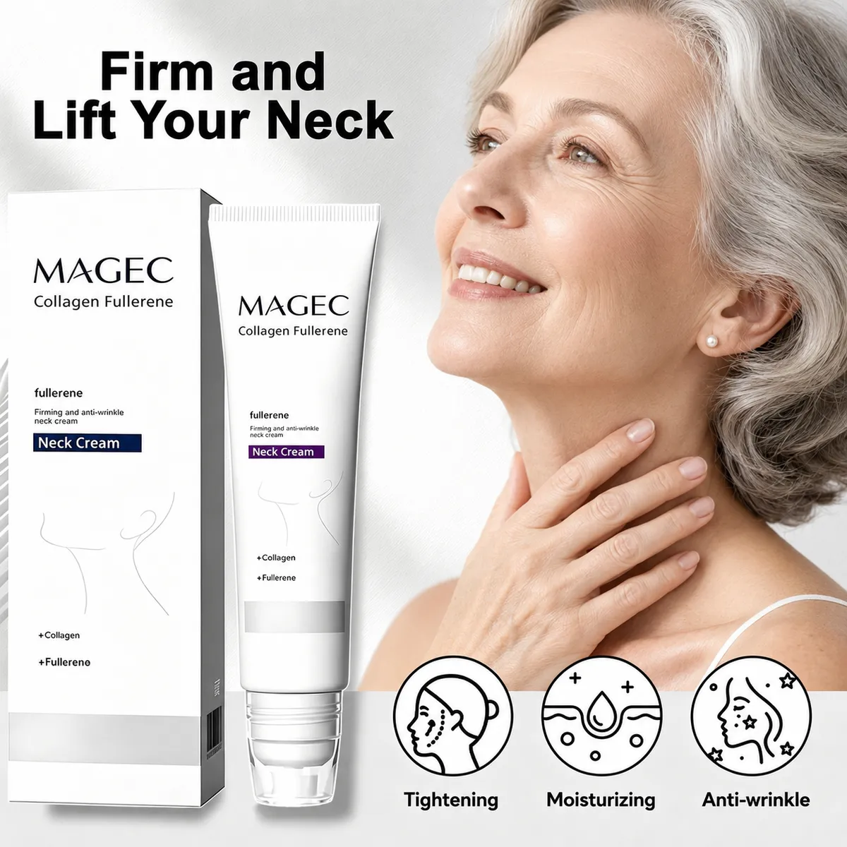 🏆Flash Sale⚡ Collagen Fullerene Tightening Neck Cream - Image 1