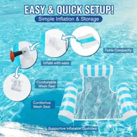 🔥50% Summer Sale 🌊 4 Tube Inflatable Pool Float Hammock: Your Ultimate Summer Relaxation Essential thumbnail 5