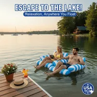 🔥50% Summer Sale 🌊 4 Tube Inflatable Pool Float Hammock: Your Ultimate Summer Relaxation Essential thumbnail 7