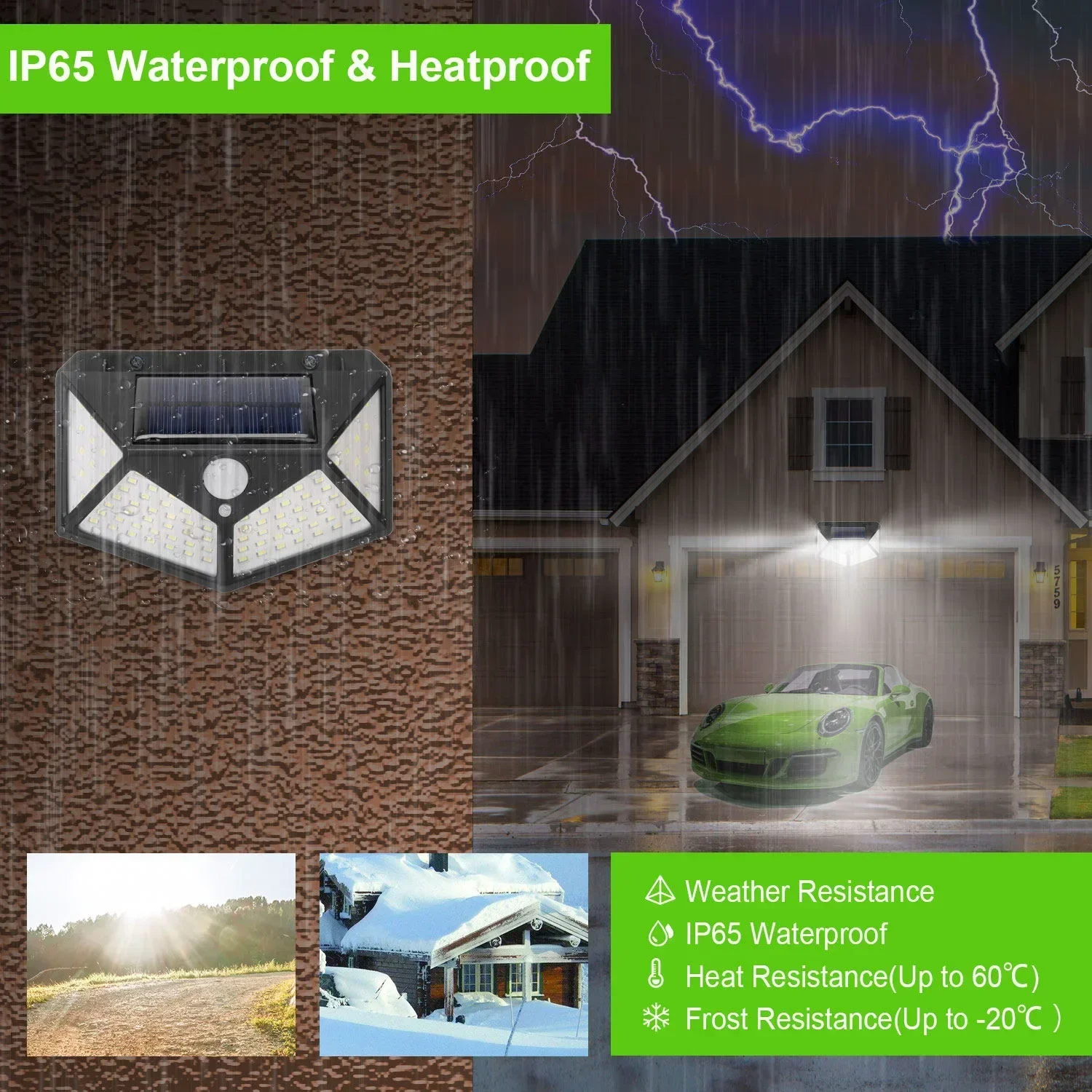 💎 Premium Solar Outdoor Spotlight — Waterproof Motion Sensor LED Light for a Brighter, Safer Garden thumbnail 10