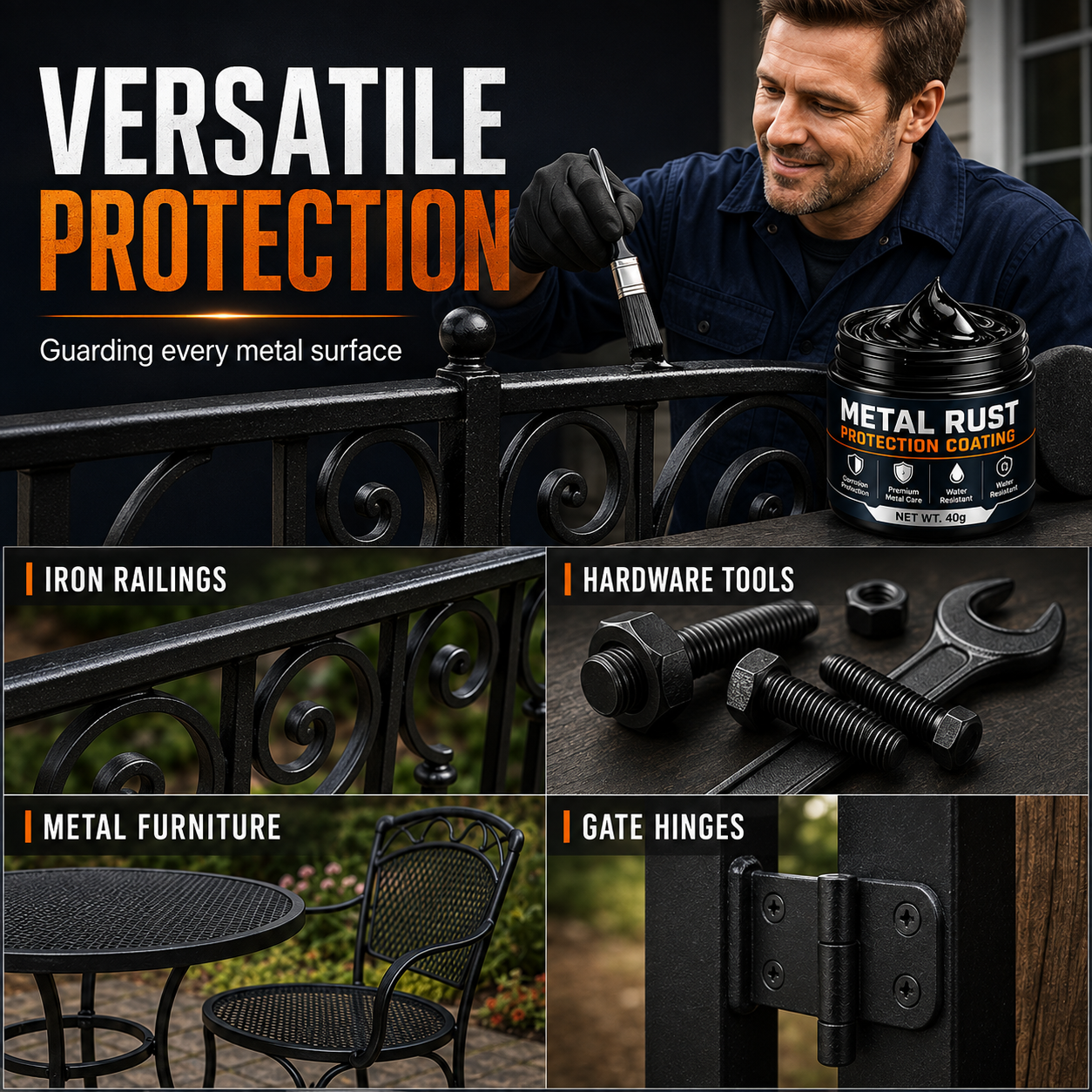🛡️ Trusted by 50,000+ Customers | 2026 Hot Sale — 68% OFF Premium Metal Rust Protection Paste restores rusty gates, rai thumbnail 3