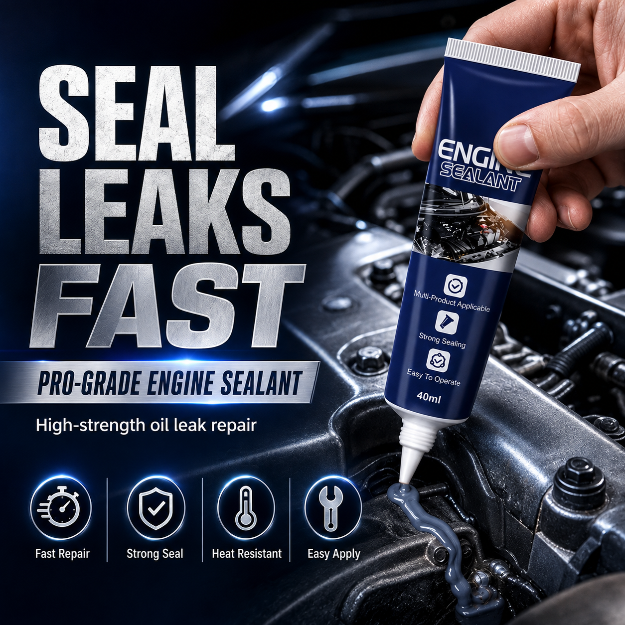 ⚙️ Professional High-Temp Auto Sealant — Designed to Help Seal Small Leaks, Protect Engine Parts & Support Easy DIY Repa - Image 1