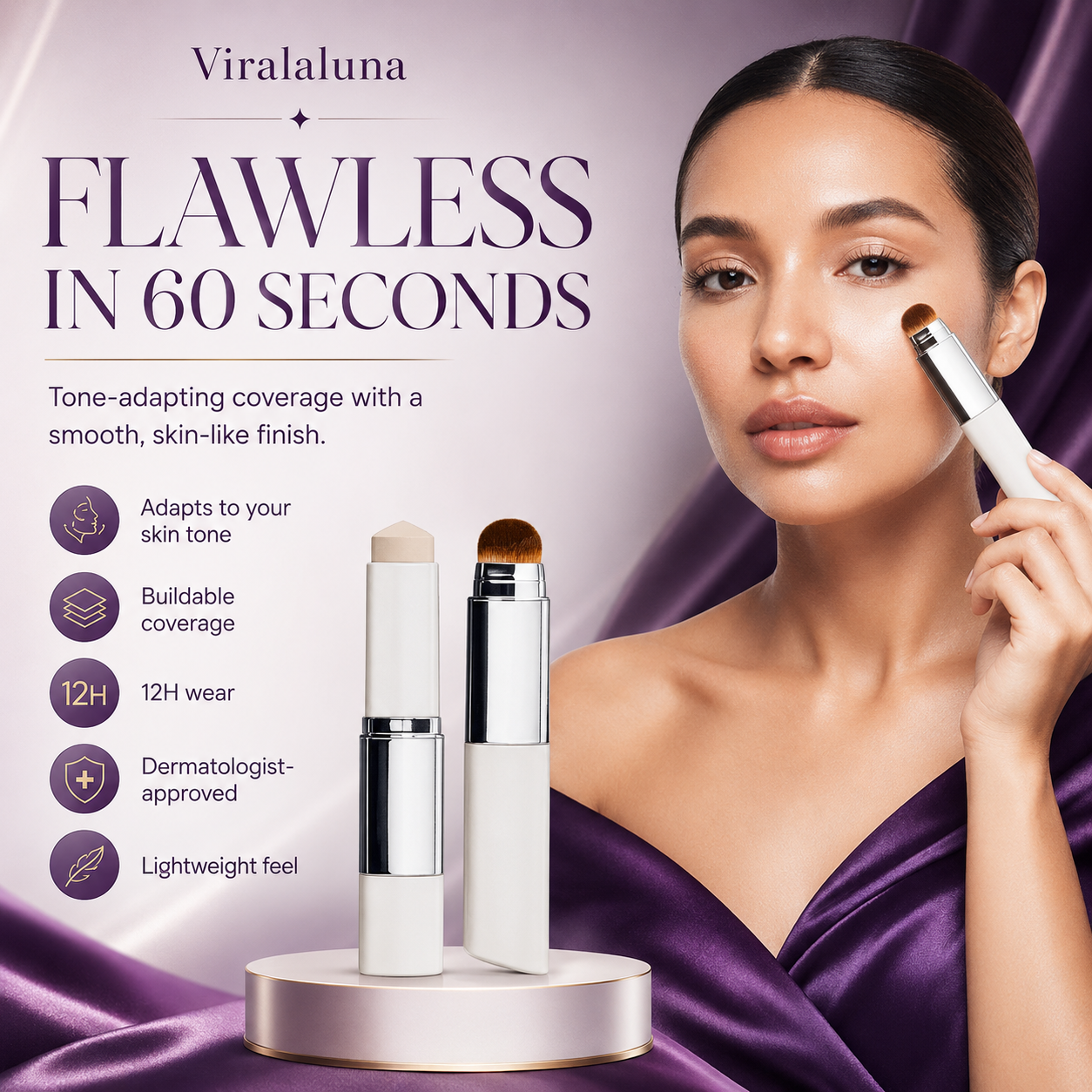 ✨ 57,000+ Sold — Korean Color-Changing Foundation Stick for Smooth, Natural Coverage in Seconds | Save Up To 60% Today thumbnail 7