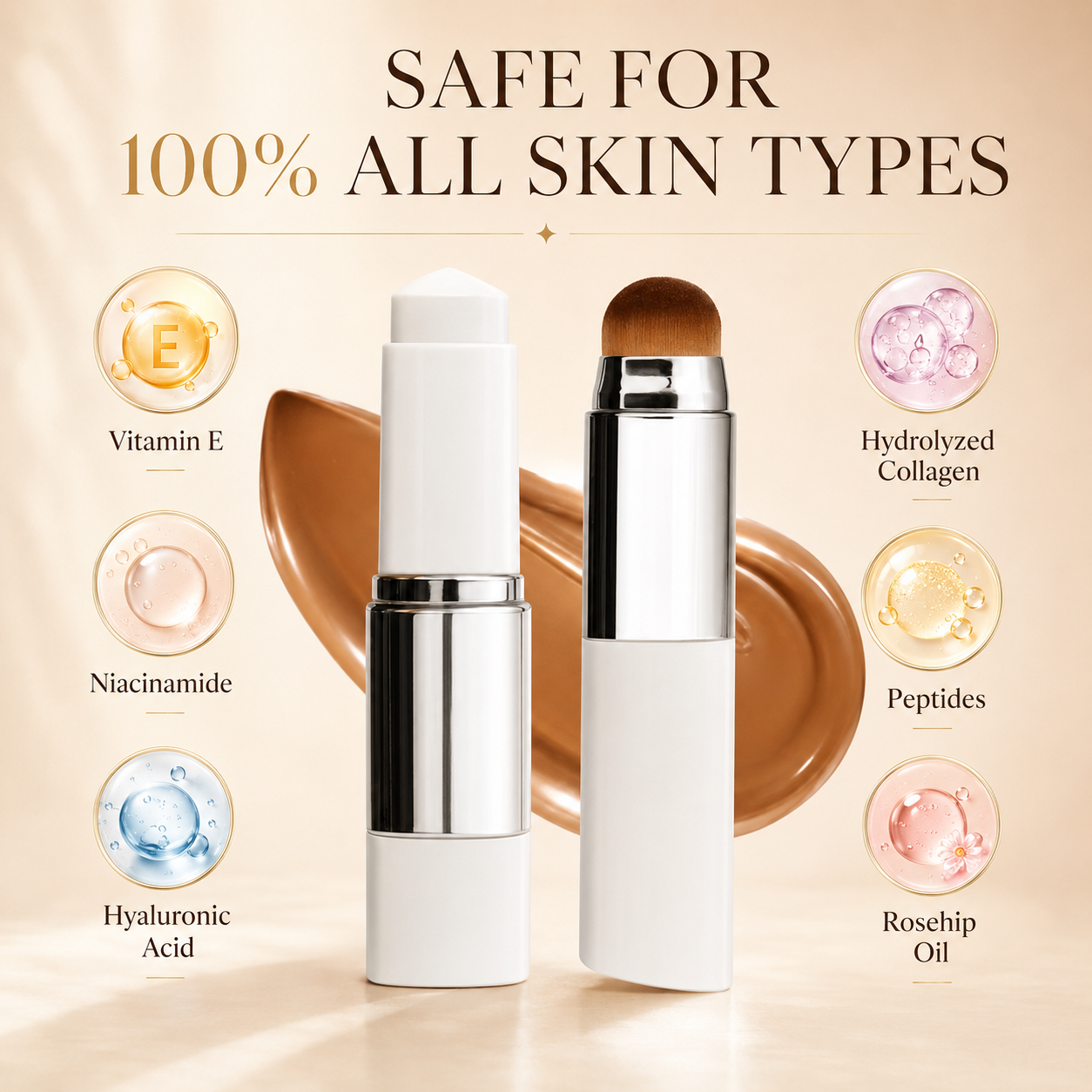 ✨ 57,000+ Sold — Korean Color-Changing Foundation Stick for Smooth, Natural Coverage in Seconds | Save Up To 60% Today thumbnail 9