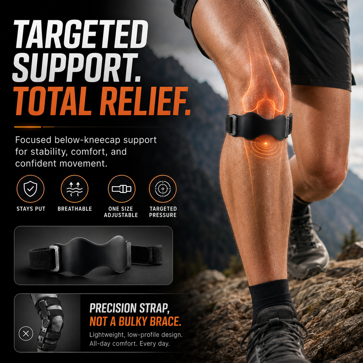🔥 35,000+ Sold — Professional Air Cushion Patella Knee Support for Sports & Daily Training - Image 1