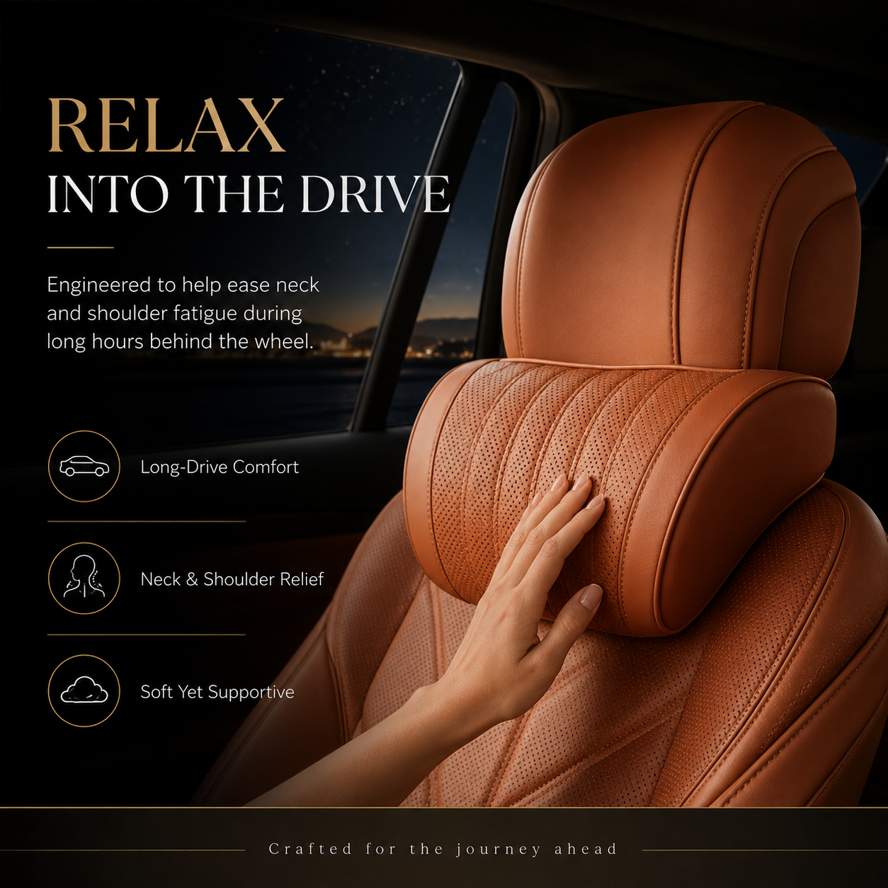 💎 50K+ Sold — Premium Memory Foam Car Neck Pillow for Luxury Leather Seat Comfort | Save 60% Today thumbnail 9