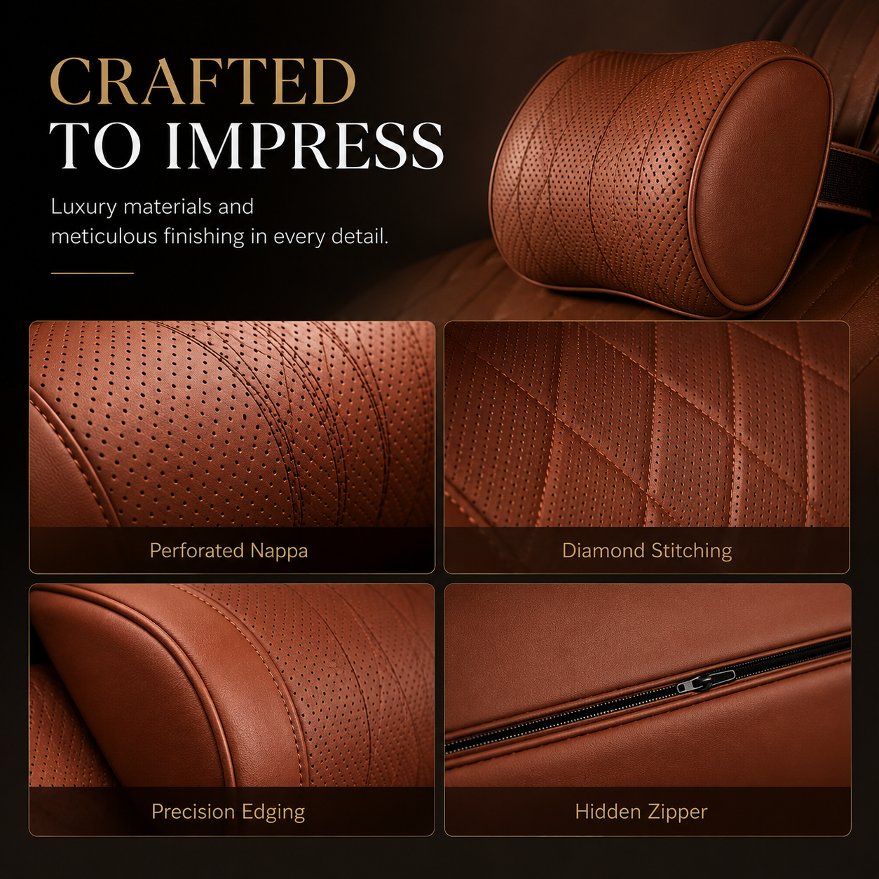 💎 50K+ Sold — Premium Memory Foam Car Neck Pillow for Luxury Leather Seat Comfort | Save 60% Today thumbnail 7