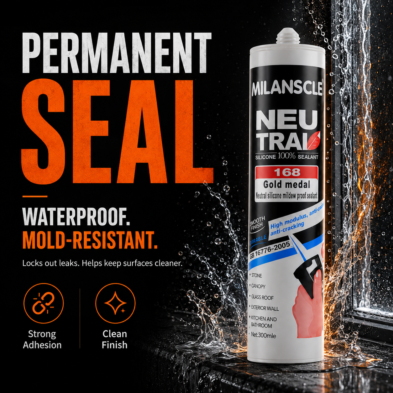 💎 Meilanxi Neutral Silicone Sealant — Professional Waterproof Glass & Joint Sealing Solution thumbnail 4