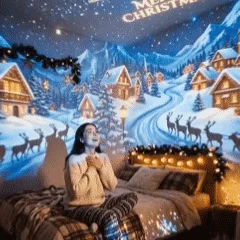 🎄👻 ✨ 60,000+ Sold — Plug & Play HD Holiday Projector for Christmas & Halloween Decor thumbnail 8