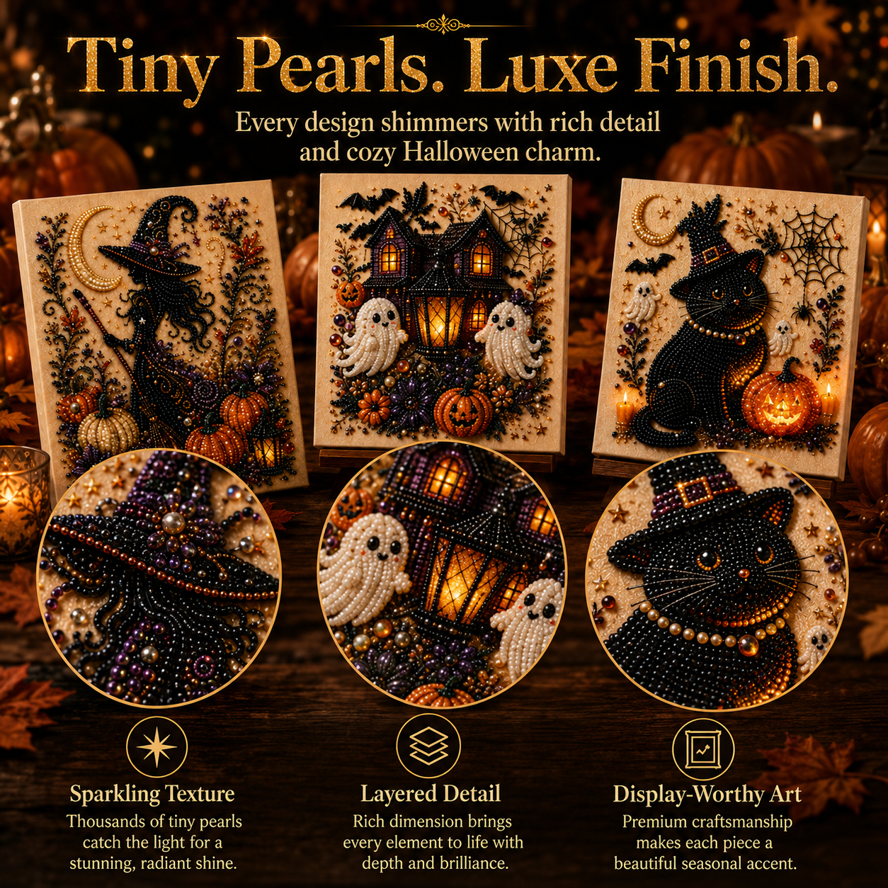 🔥 Last Day 60% OFF — Halloween DIY Diamond Art Kit for Spooky Home Decor 🎃 thumbnail 6