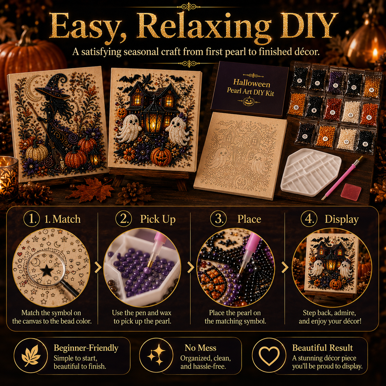 🔥 Last Day 60% OFF — Halloween DIY Diamond Art Kit for Spooky Home Decor 🎃 thumbnail 5