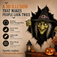 🎃 2026 Halloween Hot Sale — Realistic 3D Break-In Wall Decals for Doors, Windows & Walls | Save 70% Today thumbnail 4