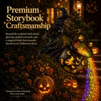 🔥 Last Day 60% OFF — Halloween Witch Cauldron Garden Light for Yard & Patio Decor 🧙‍♀️ thumbnail 4