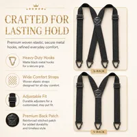 💎 Premium Adjustable Suspenders — Strong Clips, Timeless Style & Comfortable Fit | 70% OFF thumbnail 3