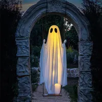🔥 Last Day 60% OFF — 👻 LED Swinging Ghost Halloween Decoration — Glowing, Spooky & Perfect for Haunted Yard Decor thumbnail 9