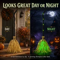 🎃 2026 Halloween Hot Sale — Animated Witch Broom Decoration with Lights, Motion & Spooky Sound thumbnail 8
