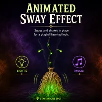 🎃 2026 Halloween Hot Sale — Animated Witch Broom Decoration with Lights, Motion & Spooky Sound thumbnail 6
