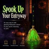 🎃 2026 Halloween Hot Sale — Animated Witch Broom Decoration with Lights, Motion & Spooky Sound thumbnail 4