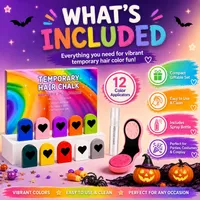 🌈 12-Color Hair Chalk Set — Temporary, Washable Highlights | 50% OFF Today thumbnail 3