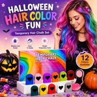 🌈 12-Color Hair Chalk Set — Temporary, Washable Highlights | 50% OFF Today thumbnail 1