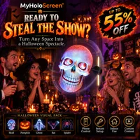 🔥 MyHoloScreen 3D Halloween Hologram Fan — Floating Visual Effects for Spooky Party Decor thumbnail 10
