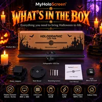 🔥 MyHoloScreen 3D Halloween Hologram Fan — Floating Visual Effects for Spooky Party Decor thumbnail 8