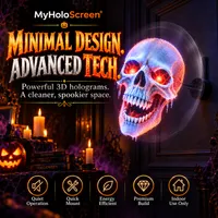 🔥 MyHoloScreen 3D Halloween Hologram Fan — Floating Visual Effects for Spooky Party Decor thumbnail 7