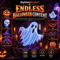🔥 MyHoloScreen 3D Halloween Hologram Fan — Floating Visual Effects for Spooky Party Decor thumbnail 5