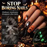 🔥 70,000+ Sold — Glow-in-the-Dark Halloween Nail Stickers | Buy 2 Get 1 FREE • Buy 3 Get 2 FREE • Up to 70% OFF thumbnail 3