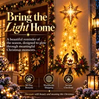 ⭐ 55% OFF TODAY — Bethlehem Star of Faith Lighted Nativity Wall Decor | Let His Light Fill Your Home This Christmas thumbnail 8