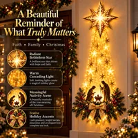 ⭐ 55% OFF TODAY — Bethlehem Star of Faith Lighted Nativity Wall Decor | Let His Light Fill Your Home This Christmas thumbnail 3