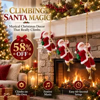 🎅 58% OFF TODAY — Climbing Santa Musical Christmas Decor | He Climbs, Plays Music & Brings Christmas to Life thumbnail 1
