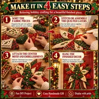 🔥 60% OFF TODAY — Quilted Christmas Door Hanging | 7 Festive Handmade Designs to Choose From thumbnail 5