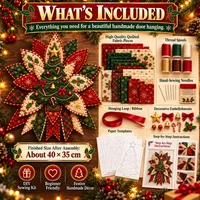 🔥 60% OFF TODAY — Quilted Christmas Door Hanging | 7 Festive Handmade Designs to Choose From thumbnail 4