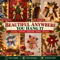 🔥 60% OFF TODAY — Quilted Christmas Door Hanging | 7 Festive Handmade Designs to Choose From thumbnail 6