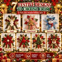 🔥 60% OFF TODAY — Quilted Christmas Door Hanging | 7 Festive Handmade Designs to Choose From thumbnail 3